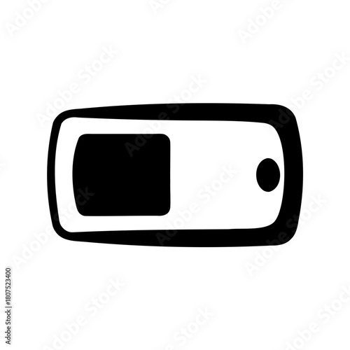 Power level indicator or on/off switch interface graphic Vector, illustration