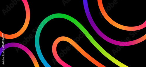 Wave Color Lines Pattern. Abstract Background with Gradient Line Shapes. Vector Graphic with Curve Rainbow Ribbons.jpg