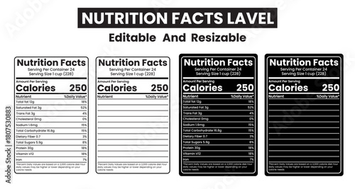 Nutrition Facts – Comprehensive Guide to Calories, Vitamins, Minerals, Healthy Eating & Balanced Diet for Daily Meal Planning