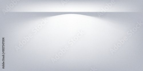 White grey studio room. Limbo light background. Abstract 3d gradient backdrop for product presentation. Minimal wall scene spotlight. Showcase, promotion display.