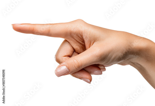 Close-up of a light-skinned hand pointing (4)