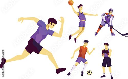 basketball players silhouettes