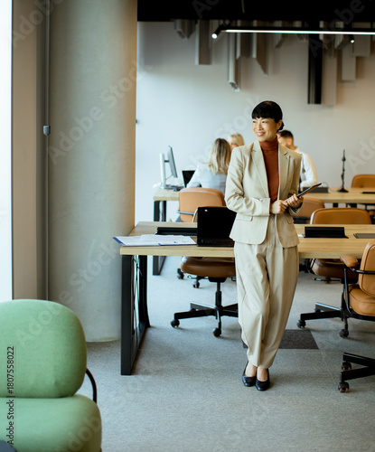 Business professional poses...