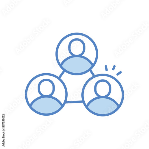 Networking vector icon