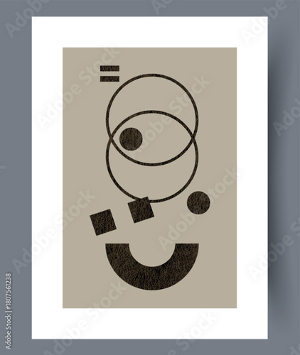 Designer concept with layered geometric shapes and dynamic lines