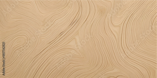 Luxury Soft-Tone Wooden Wave Texture Featuring Organic Carved Flow for High-End Design and Presentation Layouts
