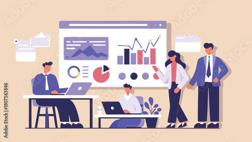 business people working on laptop