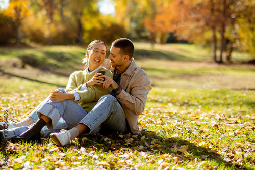 Couple enjoys a sunny fall ...