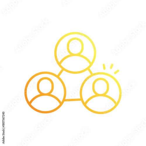 Networking vector icon