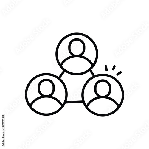 Networking vector icon
