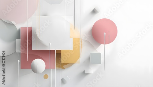 Abstract vector background with elegant vertical stripes in pastel pink, yellow, and blue, creating a modern pattern