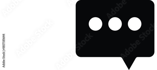 black chat icon