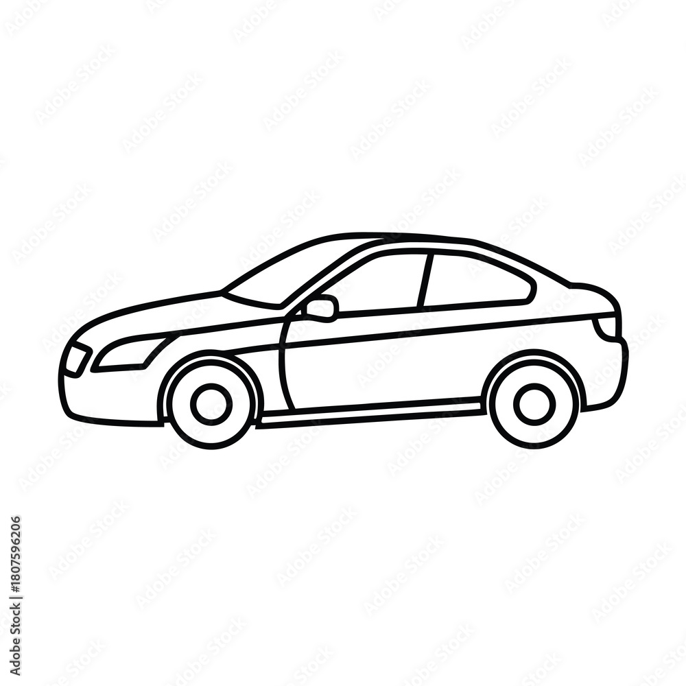 Fototapeta premium black sports car