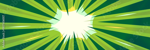 Comic burst anime background with powerful manga motion. Speed lines radiate across the frame, perfect for action anime background design.