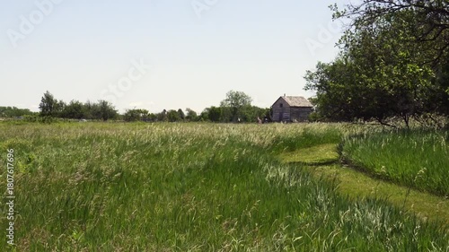 Homestead National Historical Park near Beatrice, Nebraska. Unit of National Park Service commemorates American Homestead Act. Site of first successfully claimed acres. Palmer-Epard Cabin