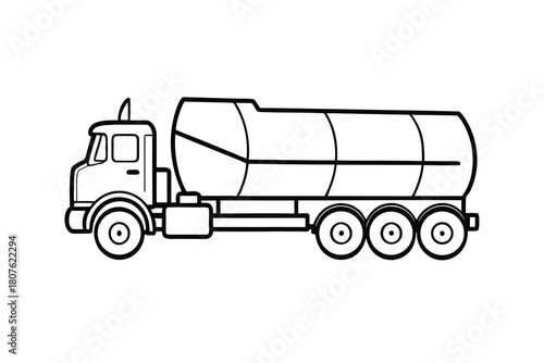 dump truck isolated
