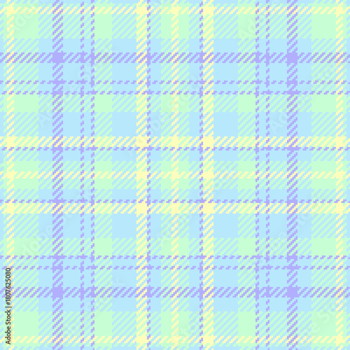 Herringbone texture plaid check, tracery seamless textile background. Sexy fabric vector pattern tartan in light and indigo colors.