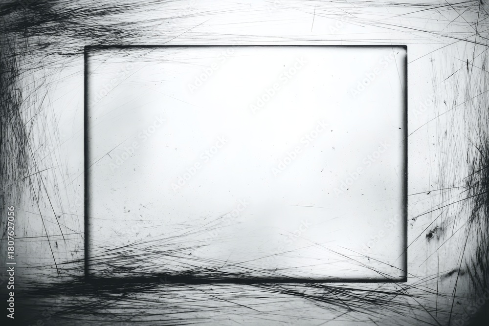 Fototapeta premium blank film negative with tiny scratches, copy and text space