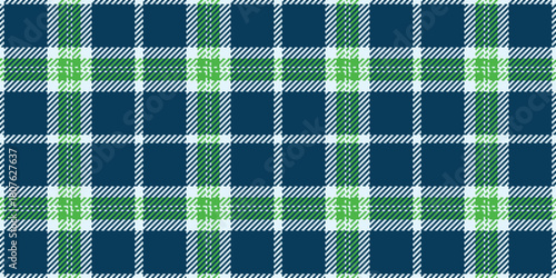 Flowing plaid background pattern, livingroom fabric check texture. Faded vector textile tartan seamless in cyan and light colors.