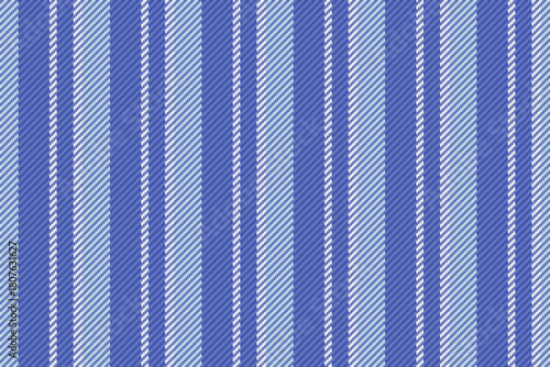 Leremony texture stripe lines, deep pattern vector vertical. Sodern fabric textile seamless background in blue and light colors.