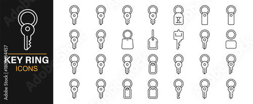 Minimal Key and Tag Symbol Set for Security and Office Themes