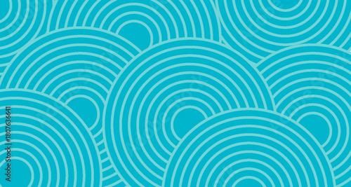 abstract sea blue round waves background