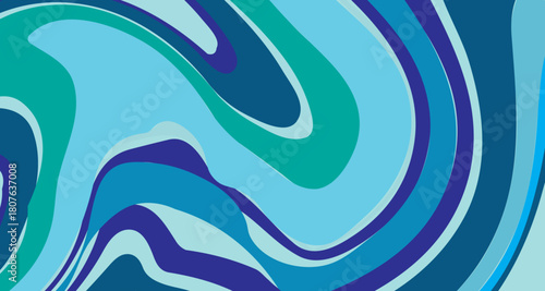 Abstract seamless pattern with wavy lines. Geometric background. Colorful illustrations and sensitive lines. Vector illustration. Waved pattern. Vector Illustration.