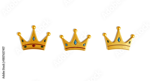 crown, king, gold, queen, illustration, icon, golden, royal, symbol, vector, decoration, nobility, kingdom, emperor, power, majestic, royalty, princess, luxury, jewelry, authority, wealth, award, 3d, 