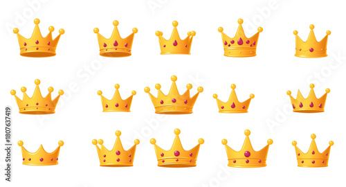 gold vector regal symbols, ornamental crown panel, beautifully crafted tiara, artistic monarchy vector, noble crown gallery, golden royalty strokes, decorative authority crest, king’s golden item set,