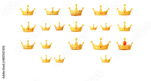 gold premium royal pack, decorative crown illustration, monarchy luxury icons, crown supreme vector, elegant refined tiara, golden ornate crest, vintage symbols golden, royal crown derivatives, regal 