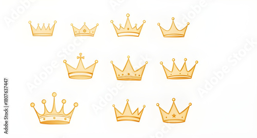 royal gold unit pack, golden insignia box, king queen premium vector, elaborate regal tiara, monarchy sketch art, crown noble edition, heritage gold ornaments, elite decorative symbols, imperial elabo