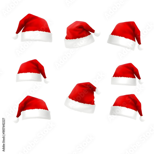 santa,hats,redsanta,fursanta,pompomsanta,whitepuff,trimcap,fuzzycap,warmcap,cosycap,holidaycap,festivecap,xmascap,christmascap,vectorcap,flatcap,iconcap,brightcap,joycap,merrycap,funnycap,cutecap,clas