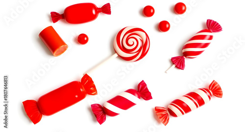 christmas, candy, sweets, winter, holiday, festive, peppermint, swirl, cane, spiral, dessert, treat, cute, cartoon, sugary, caramel, colorful, vector, graphic, illustration, shiny, glossy, edible, con