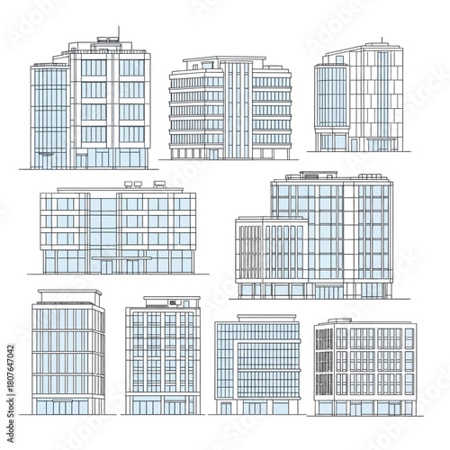 Contemporary Building Facades with Glass Windows fa7245310b81104936046579d9cb7abfdr