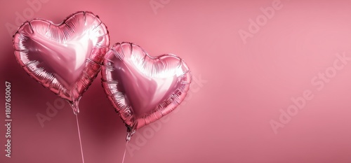 Heart-shaped Balloons Create a Vibrant Atmosphere for Celebrations or Special...