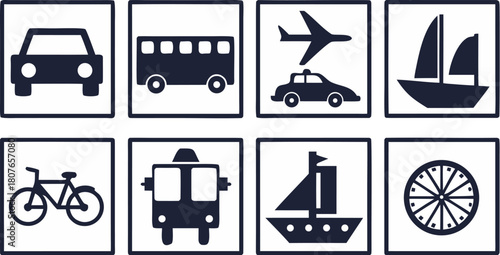 mobile app interface icons black and white simple