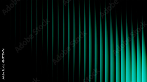 Abstract vertical gradient teal lines modern graphic backdrop