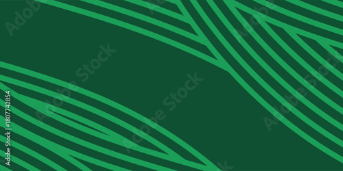 Green farm banner, organic abstract background with fields. Wavy green lines, natural organic products. Ecological background. modern eps 10.