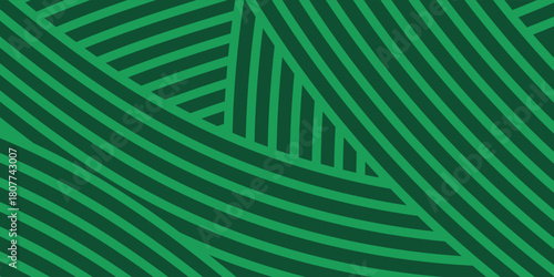 Green farm banner, organic abstract background with fields. Wavy green lines, natural organic products. Ecological background. modern eps 10.