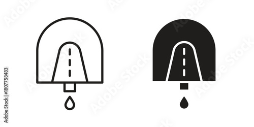 Electrical soap box icon on white background. Stock vector icon