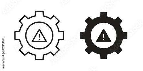 Failure icon on white background. Stock vector icon