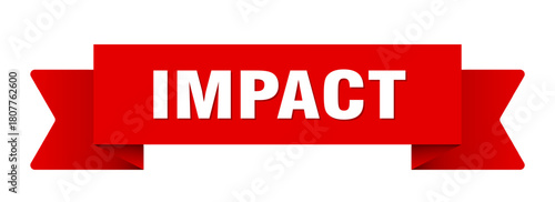 impact ribbon isolated on transparent background. impact ribbon