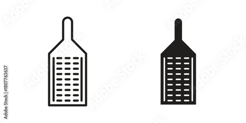 Grater icon on white background. Stock vector icon