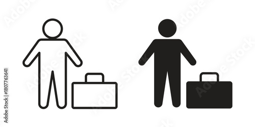Guest icon on white background. Stock vector icon