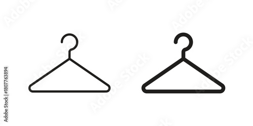 Hanger icon on white background. Stock vector icon