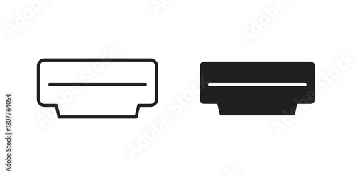 HDMI icon on white background. Stock vector icon