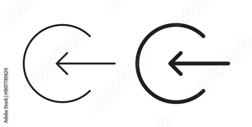 Enter icon with line and silhouette versions.