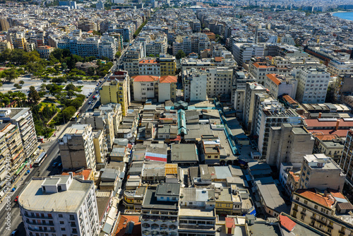 Fototapeta Naklejka Na Ścianę i Meble -  Kapani Market from Above. Urban Pulse and Tradition