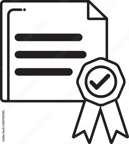 certificate diploma icon vector sign