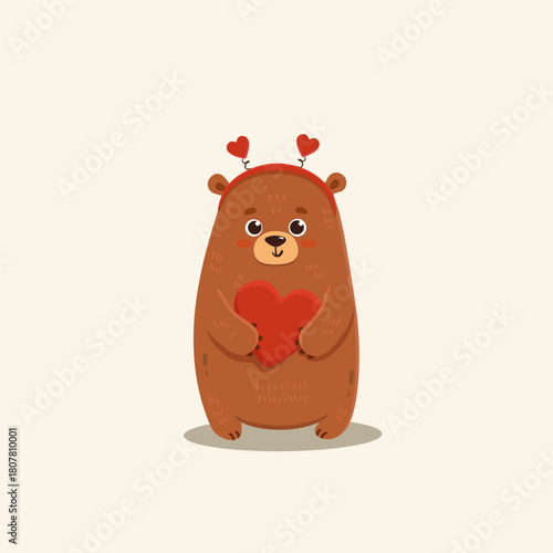     Перейти к странице|123Далее

cute cartoon bear with a red heart on white background. Funny teddy bear in flat style for Valentine's day, Mothers day card. Vector 